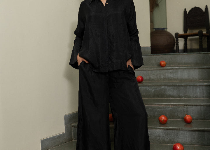Mocha Magic & Black Magic - Silk Pant