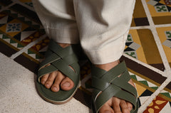 All Green Dual Criss Cross Slides