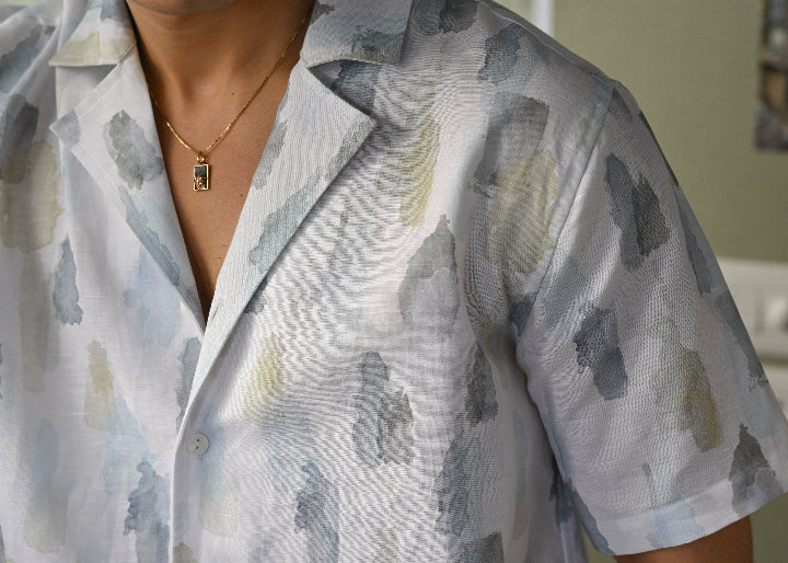 Rain Drops Linen Shirt