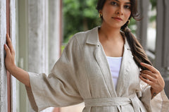 Cascadian Linen Trench